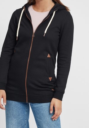 Sudadera con cremallera - black