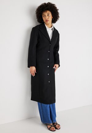 SHAPED LONG COAT - Klassisk frakke - black
