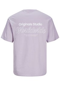 Jack & Jones JORVESTERBRO BACK SS CREW NECK  - Triko s potiskem - lavender frost