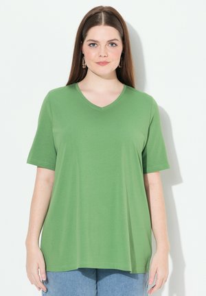 Ulla Popken GRANDES TAILLES - T-shirt basic - moss green
