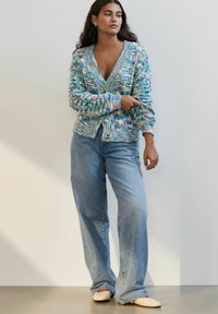 Next BRIGHT SPACEDYE  - Kardigan - blue chambray