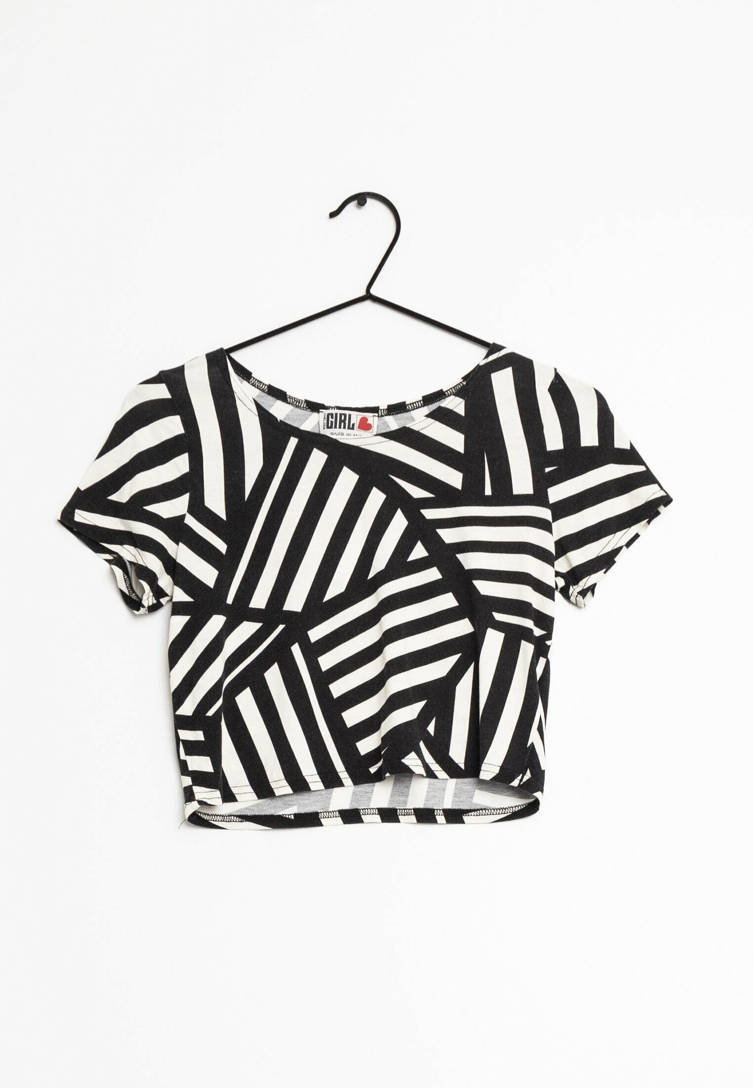 River Island Print T-shirt black (Pre-owned) Zalando