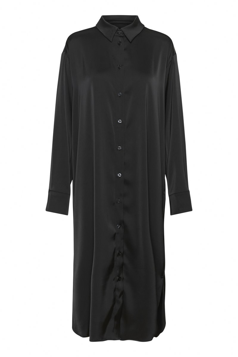 gestuz shirt dress Gestuz GZMAREEN LONG SLEEVE - Shirt dress - black