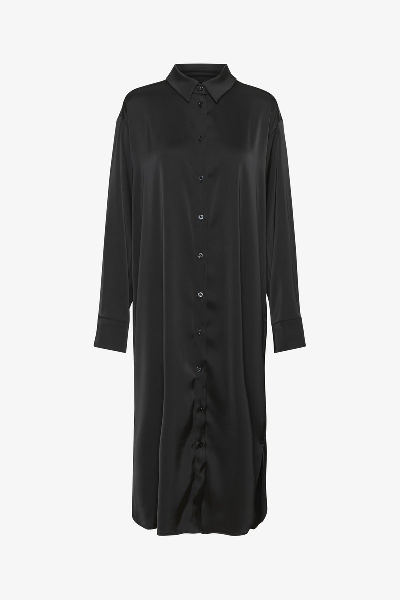 gestuz shirt dress Gestuz GZMAREEN LONG SLEEVE - Shirt dress - black