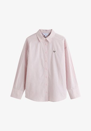Next, REGULAR FIT - OVERSIZED BOYFRIEND LONG SLEEVE SHIRT . - Chemisier - pink white stripe
