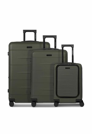 LONDON 4 ROLLEN SET 3-TEILIG MIT DEHNFALTE - Juego de maletas - cool olive