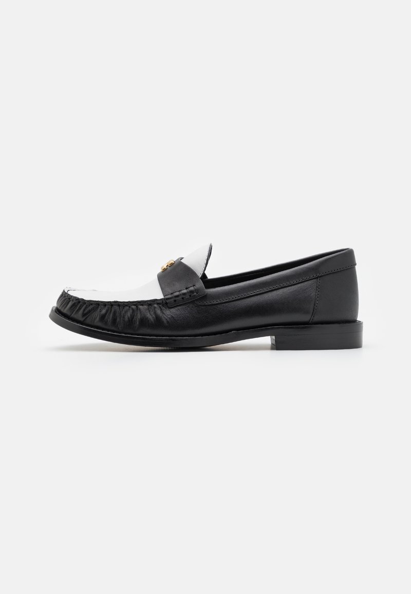COACH JOLENE LOAFER - Jalga libistatavad jalanõud - black/optic white