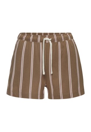Nachtwäsche Hose - braun gestreift