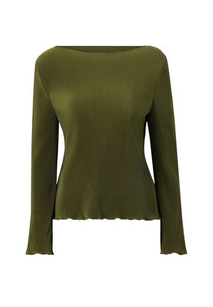 Ellos Collection, OBERTEIL MIT TROMPETENÄRMELN - Langærmet T-shirt - green