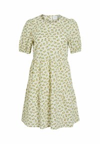 VILA MIDI KURZÄRMELIGES - Freizeitkleid - egret