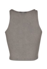 Urban Classics WASHED CROPPED 2 PACK - Topper - steelgrey
