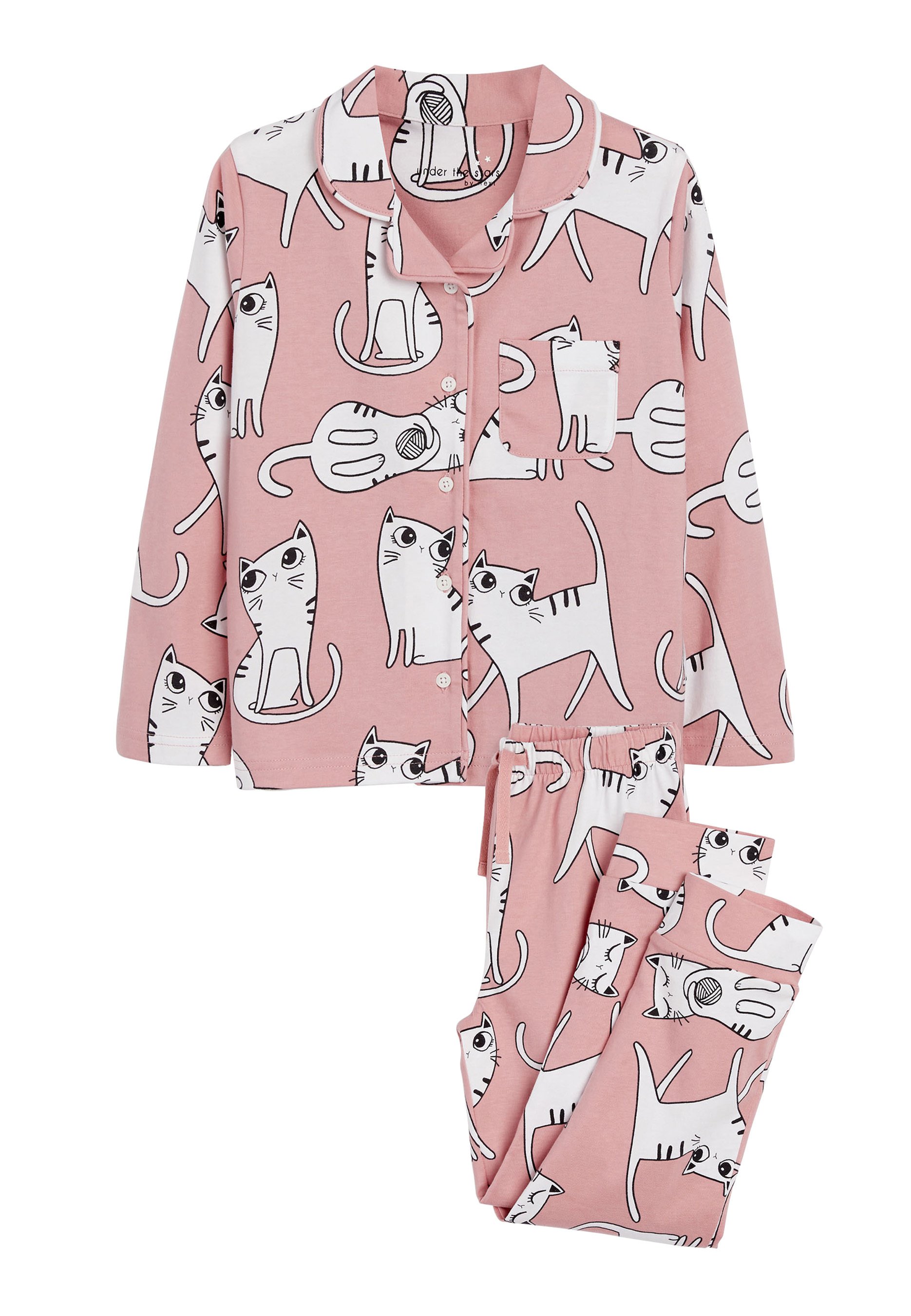 button through pyjamas