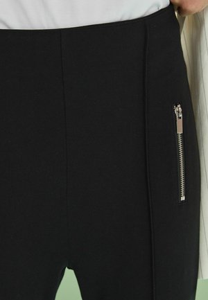 Next PONTE ZIP DETAIL STANDARD - Pantalon classique - black
