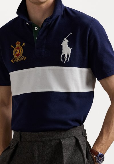 Polo Ralph Lauren CUSTOM SLIM FIT 20TH ANNIVERSARY POLO - Polo - newport navy/white