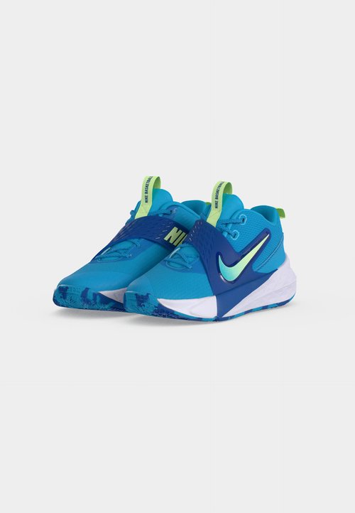 Nike TEAM HUSTLE UNISEX - Basketball shoes - current blue/barely volt/game royal/barely grape — foto 3