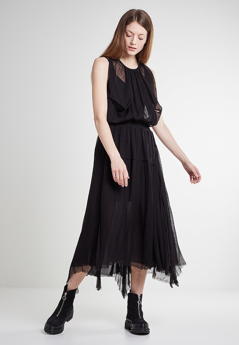 Diesel Maxi-jurk zwart