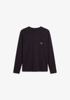 CREW NECK GRAPHIC MONOGRAM STRETCH - Pyjamashirt - black