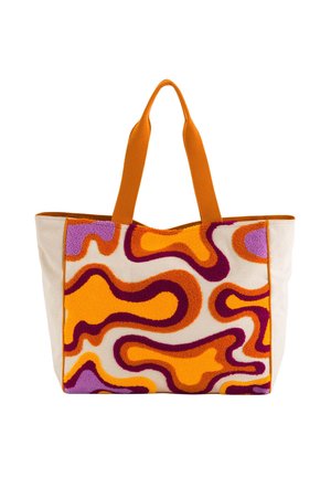 Bolso shopping - beige orange