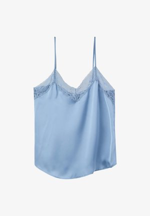 Terranova, EFFECT TANK - Maglia del pigiama - blu denim