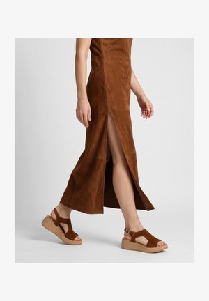 VENEZIA, PLATFORM SANDALS - Keilsandalette - brown