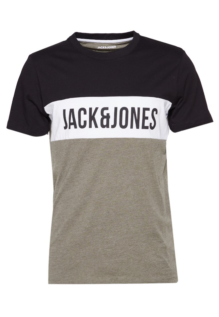 jack & jones T-shirt print zwart