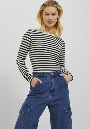 JXCELINE GIGI STR LS STRIPE JRS - Pullover - blanc de blanc