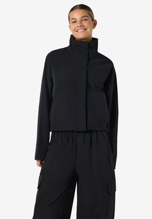 Noisy May NMKIRBY HIGHNECK ZIP JACKET - Chaqueta fina - black