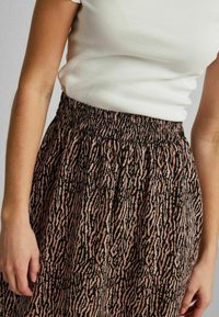 Pieces A-linjekjol - brown