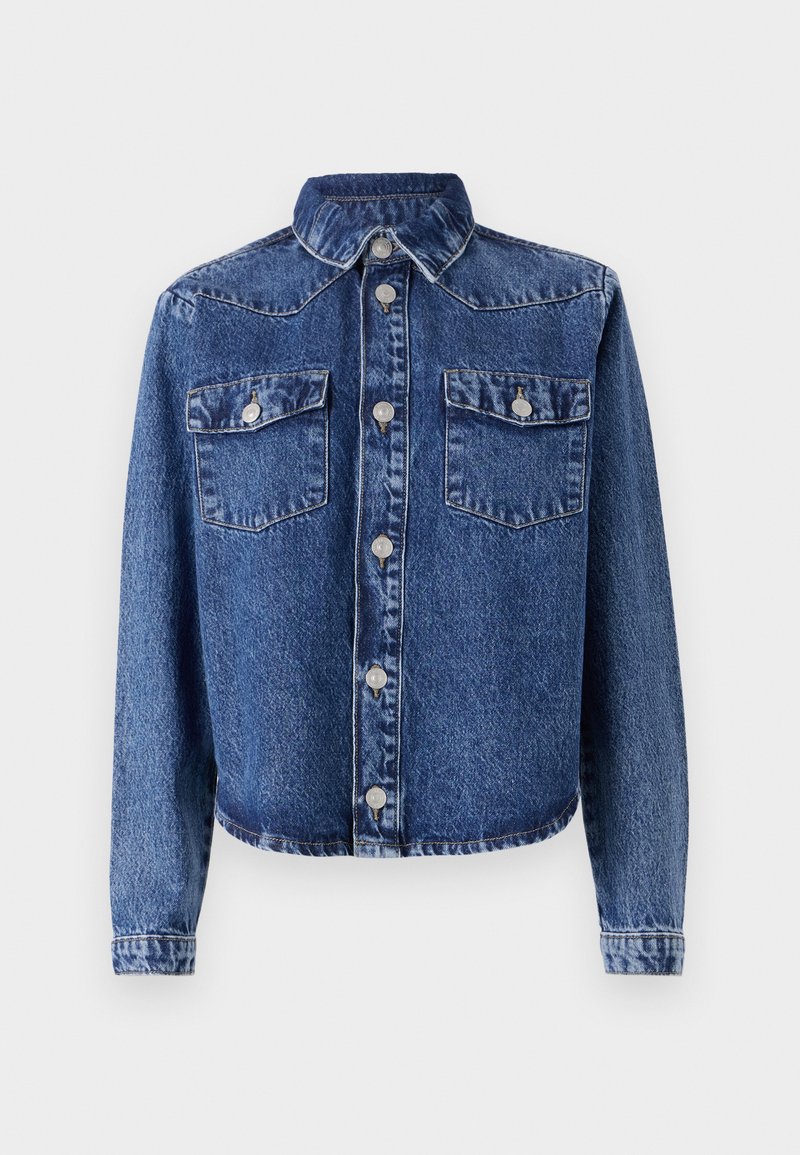 Pieces Spijkerjas blauw denim/bluedenim