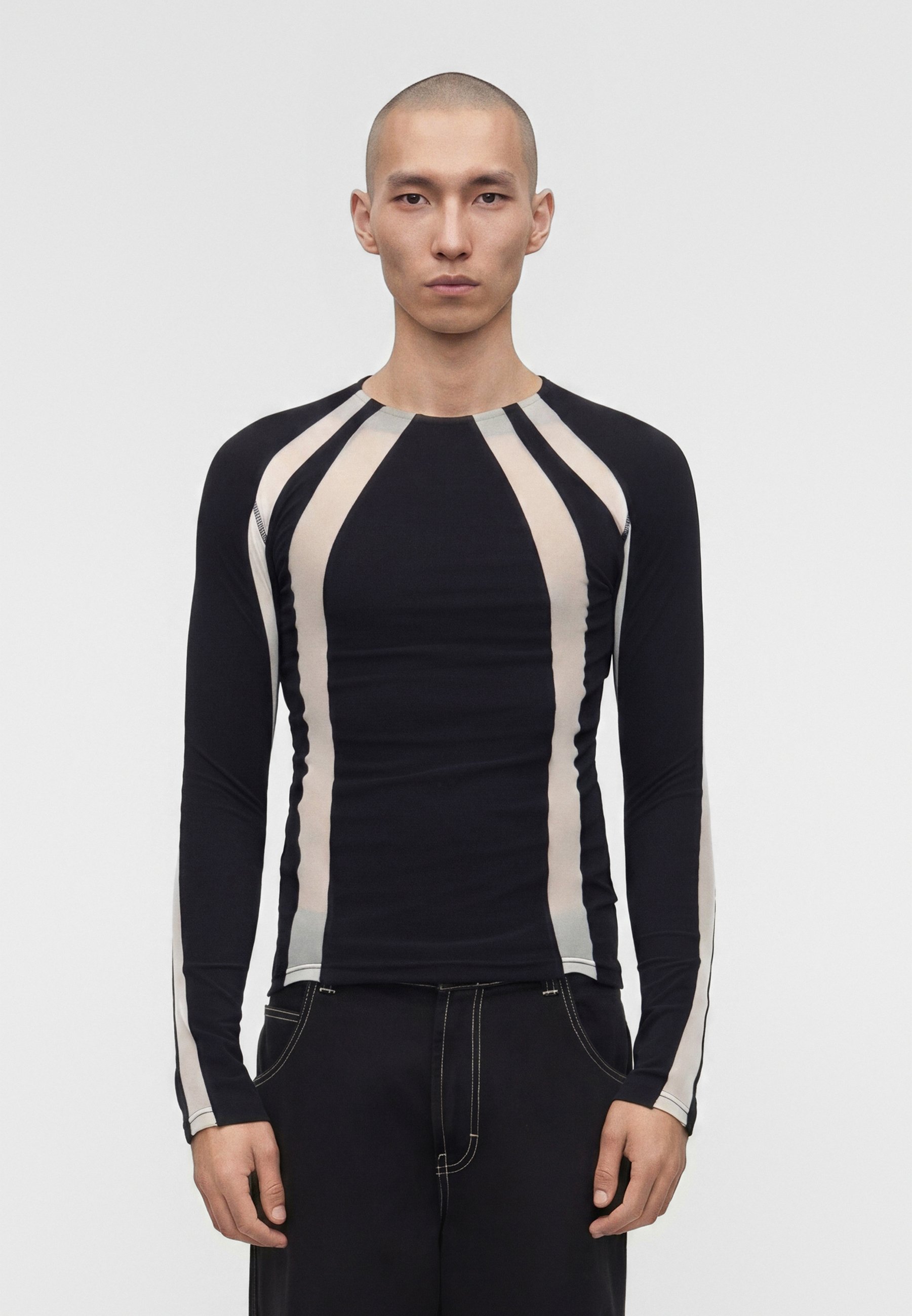 Rashguard à Manches Longues Unisexe – Noir, Taille L, Extensible 4 Directions, En Polyester/élasthanne, Pour BJJ, Surf Ou Sport