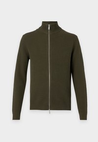 SLHDANE STRUCTURE FULL ZIP - Cardigan - forest night
