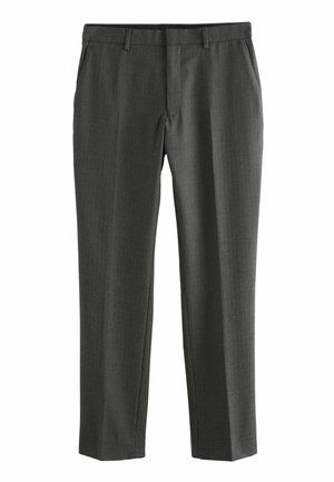 SLIM FIT TEXTURED WOOL - Ülikonnapüksid - green
