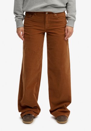 MID WAIST MINI - Pantalones - argan oil brown
