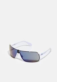 Não selecionado, white/blue mirror