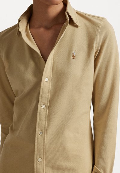 Polo Ralph Lauren LONG SLEEVE BUTTON FRONT SHIRT - Bluza z gumbi - tan