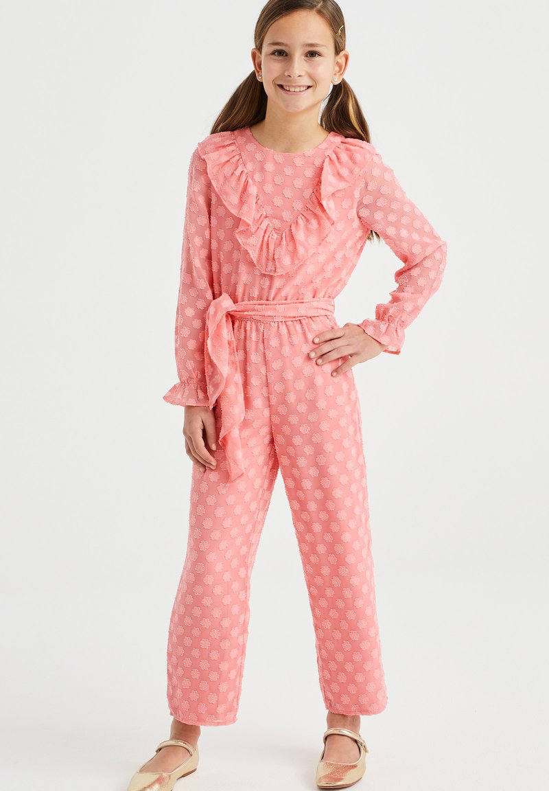 WE Fashion MET DESSIN Jumpsuit pink/donkerroze Zalando.nl