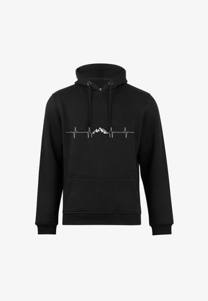 Cotton Prime PULSSCHLAG BERGE - Kapuzenpullover - schwarz