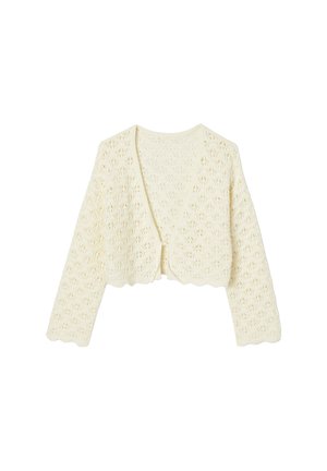 Cardigan - wollweiß