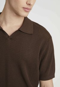 BZB AJOURÉE - Polo - marron foncée