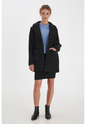 IHSTIPA JA - Short coat - black solid