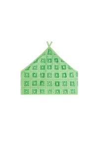 EMB SQUARE HALTER  - Top - green
