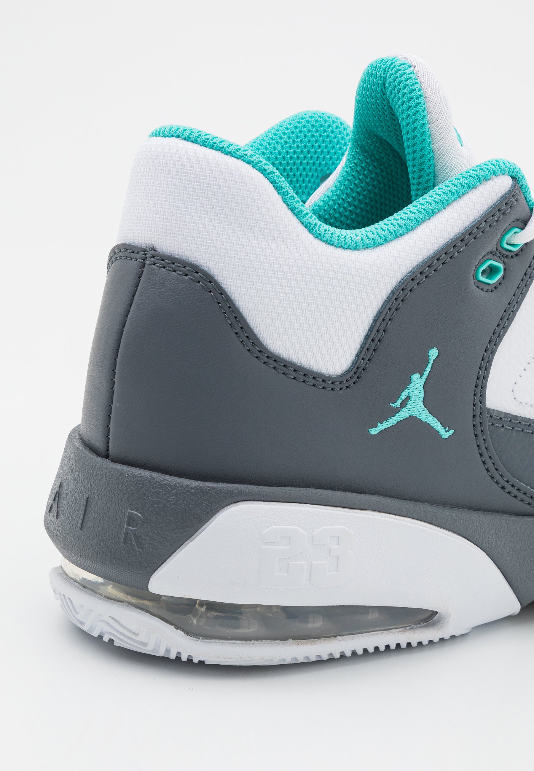 Jordan MAX AURA 3 UNISEX - Basketbalschoenen - white/washed teal/flint  grey/wit - Zalando.nl