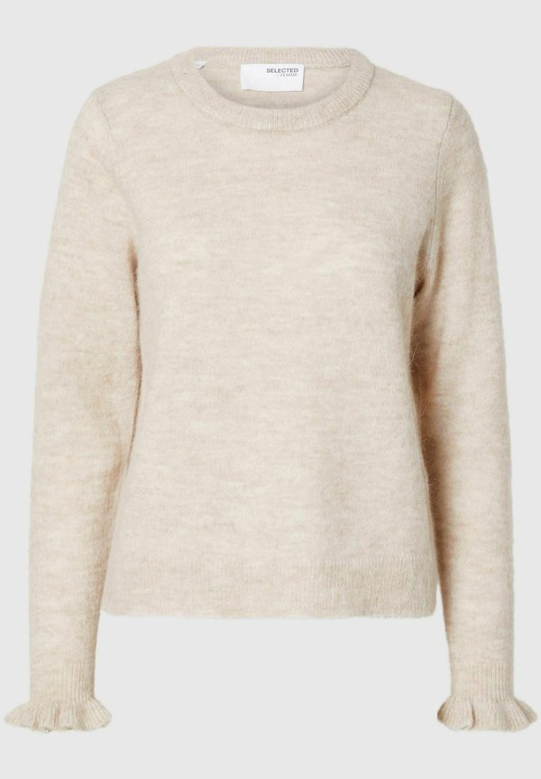 SLFLULU LS FRILL CUFF O-NECK - Jumper - birch4