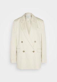 BLAZER RELAXED FIT DOUBLE BREASTED FLAP POCKETS - Kratek plašč - stone grey