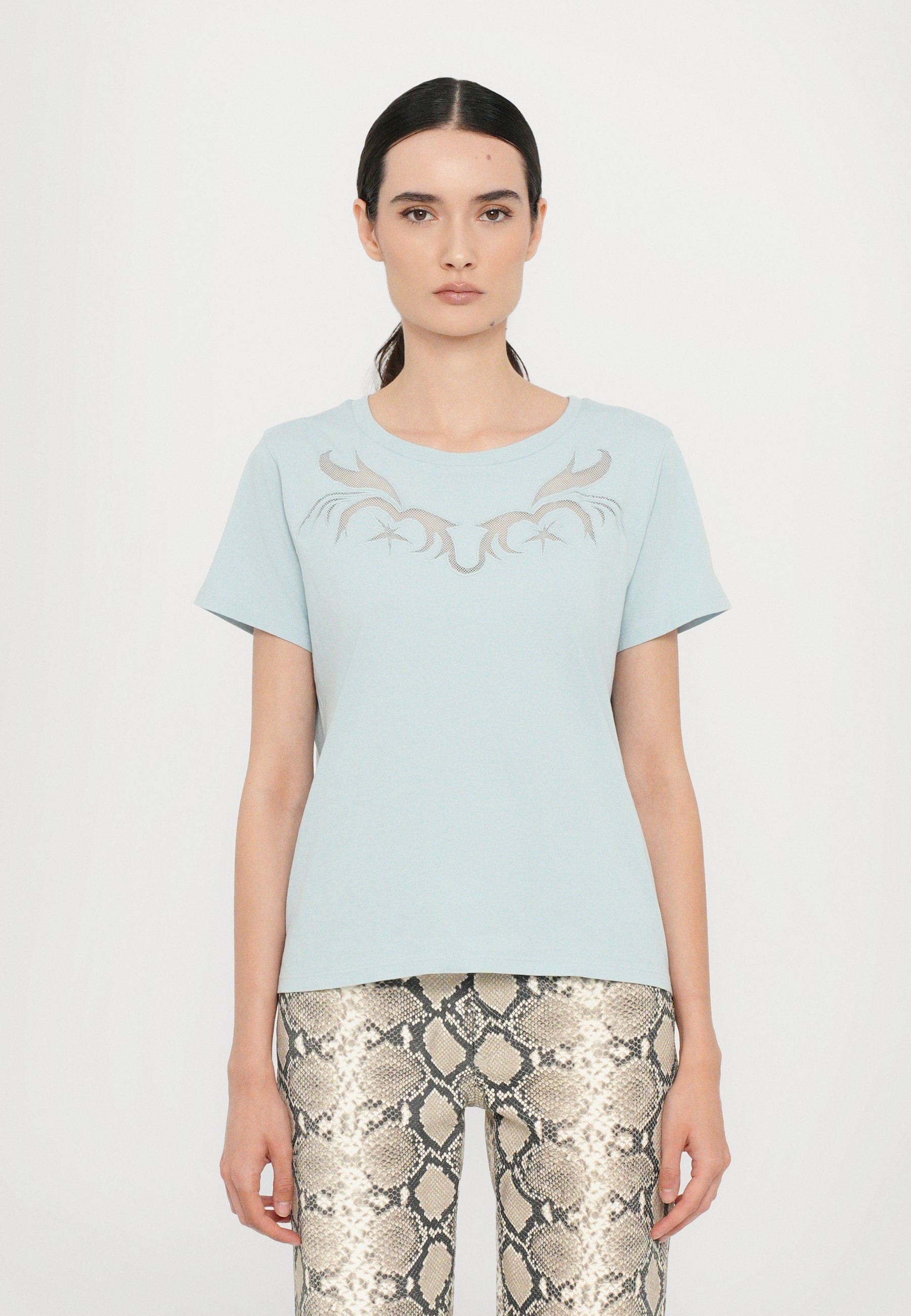 売れ筋商品|||ザディグ エ ヴォルテール Tシャツ レディース トップス ALYS - Basic T-shirt - cloud Zadig & Voltaire ALYS - T-Shirt basic - cloud/hellblau - Zalando