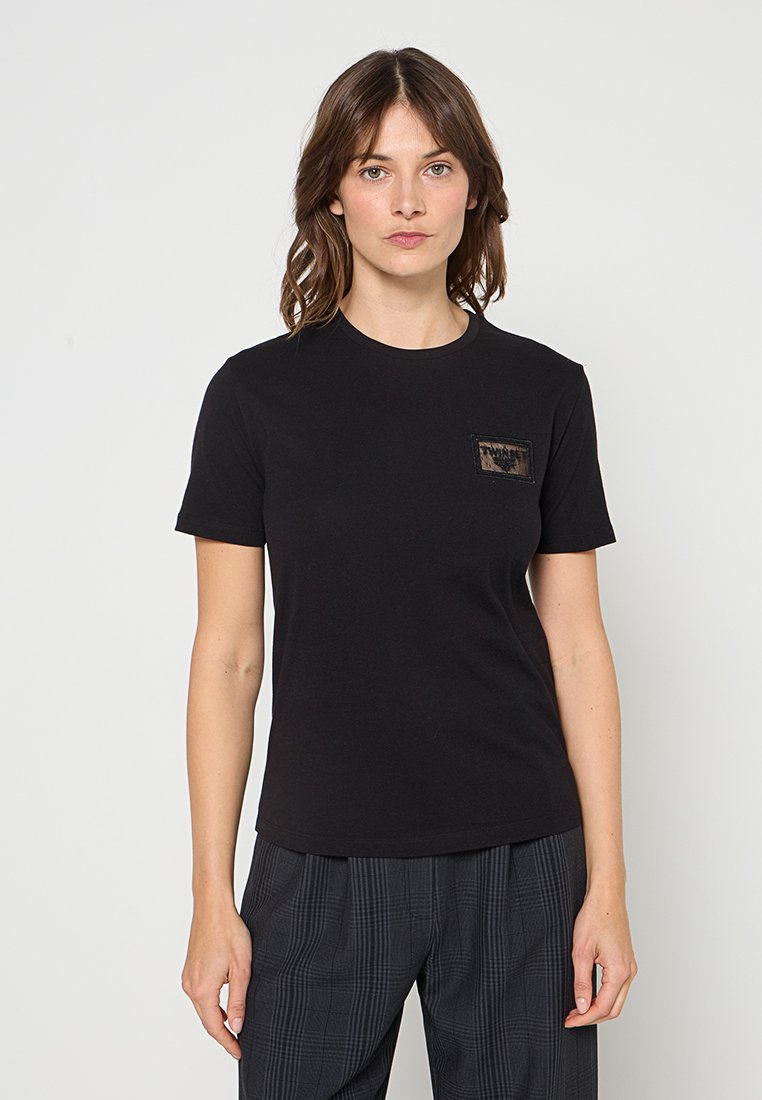 TWINSET T-shirt basic antraciet gemêleerd