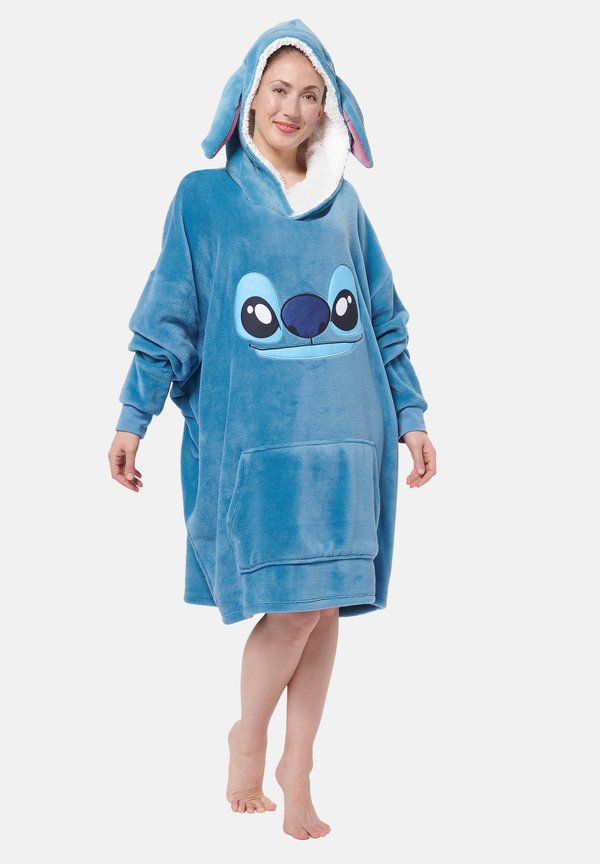 LILO STITCH HOODIE MIT OHREN KUSCHEL - Bademantel - blau