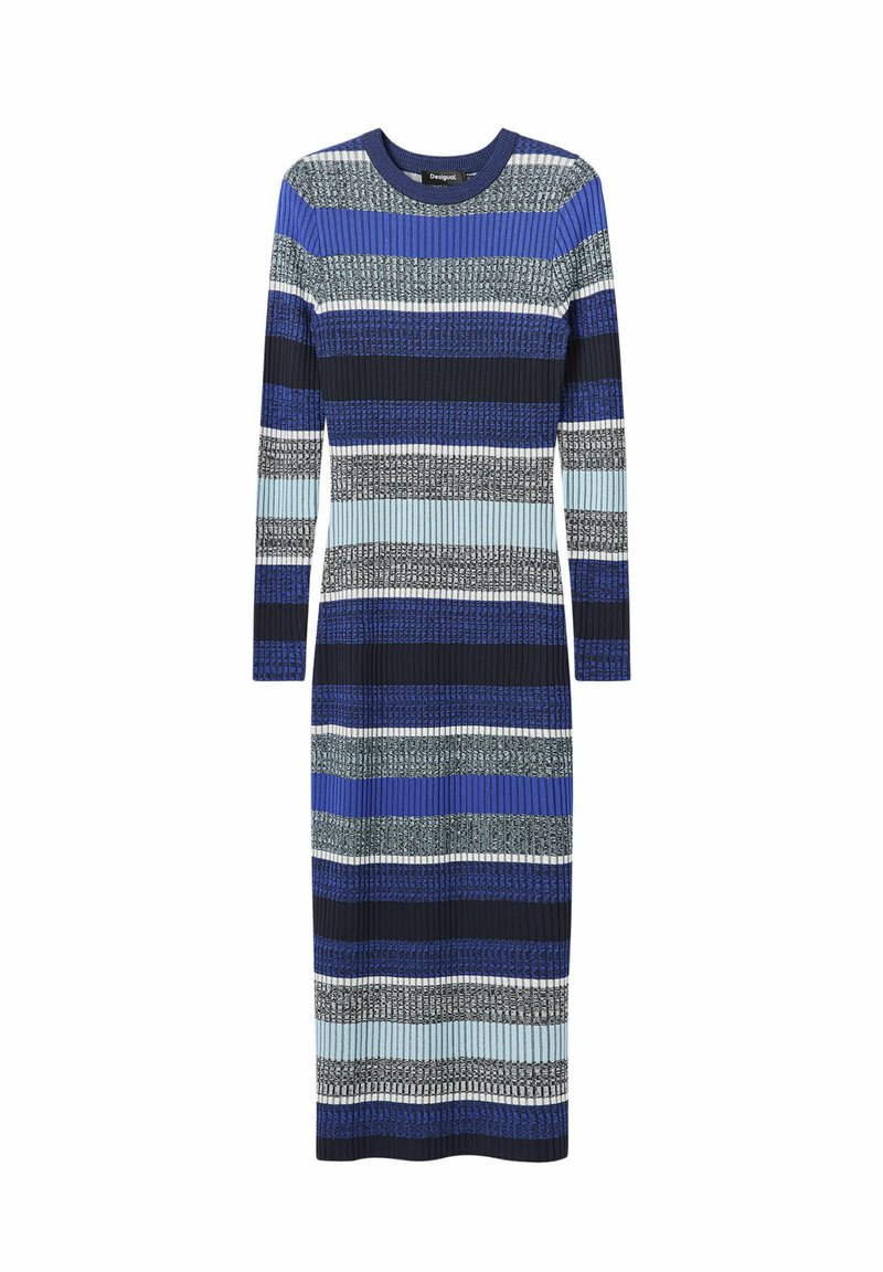 Desigual Gebreide jurk blauw