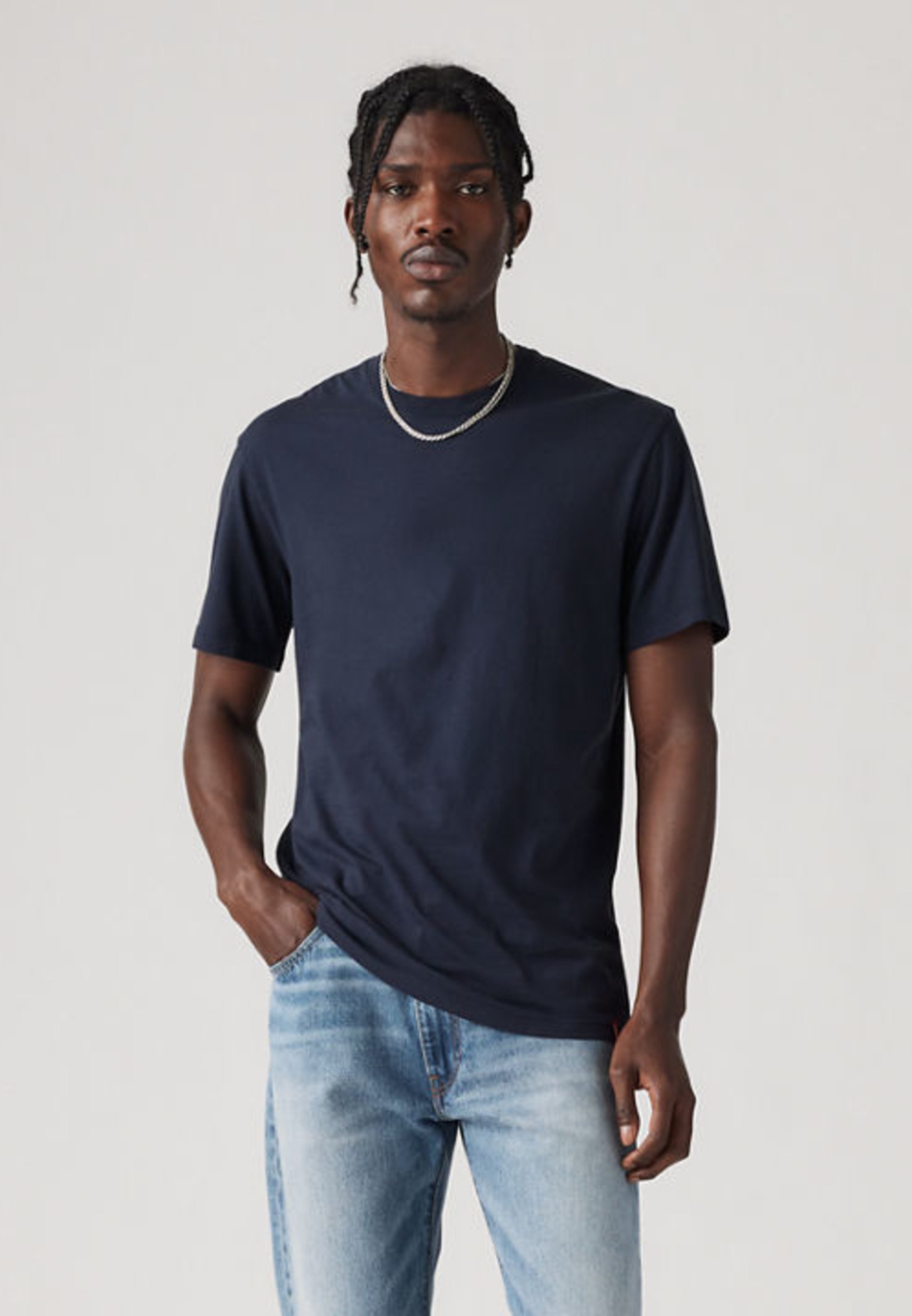 ennoy 2PACK L/S T-SHIRTS NAVY ennoy 2Pack L⁄S T-Shirts (NAVY) サイズ
