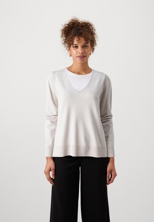 VMSILJE VNECK - Strikkegenser - moonbeam